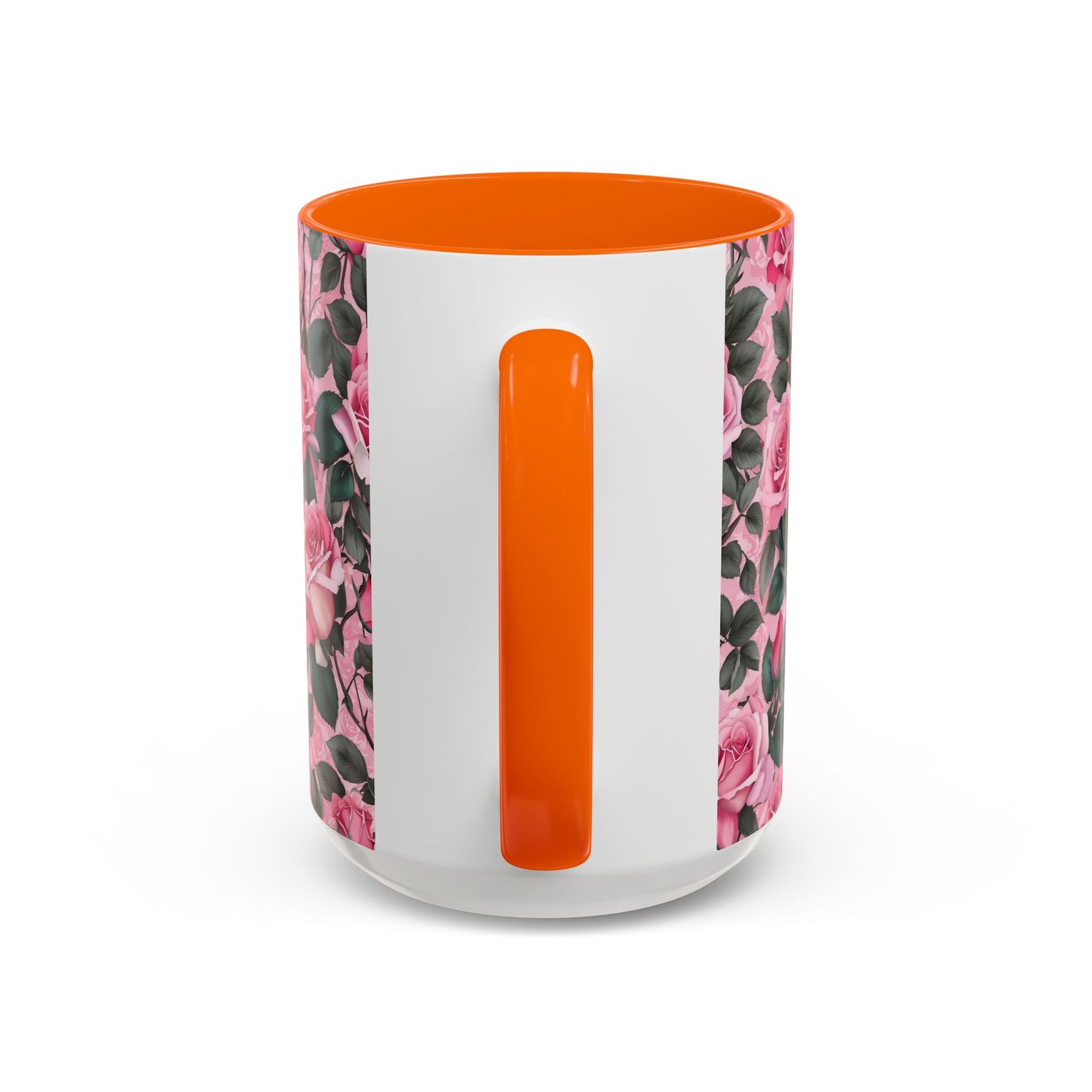 Floral Accent Coffee Mug, Pink Rose Mug, Gift for Her, Tea Cup, Mother's Day Present, Home Decor, Kitchen Essentials