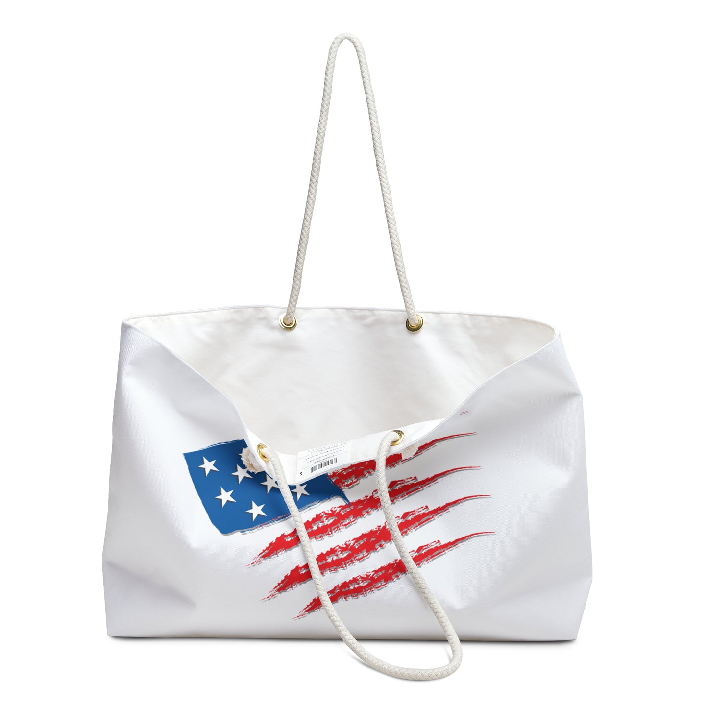 Patriotic Weekender Bag - Perfect for Travel, Picnics, and Independence Day Celebrations, USA Flag Tote, Beach Bag, Summer Adventure Bag