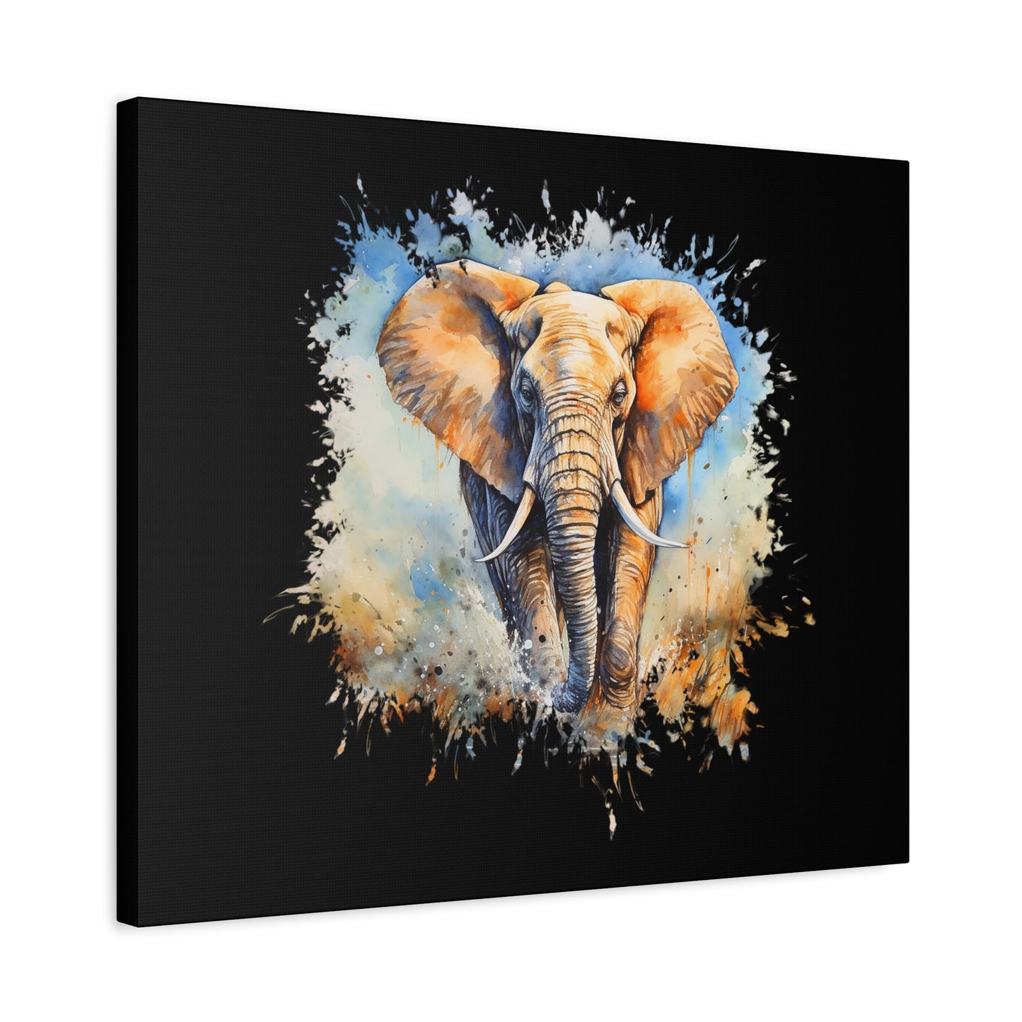 Matte Canvas, Stretched, 1.25" - Elephant