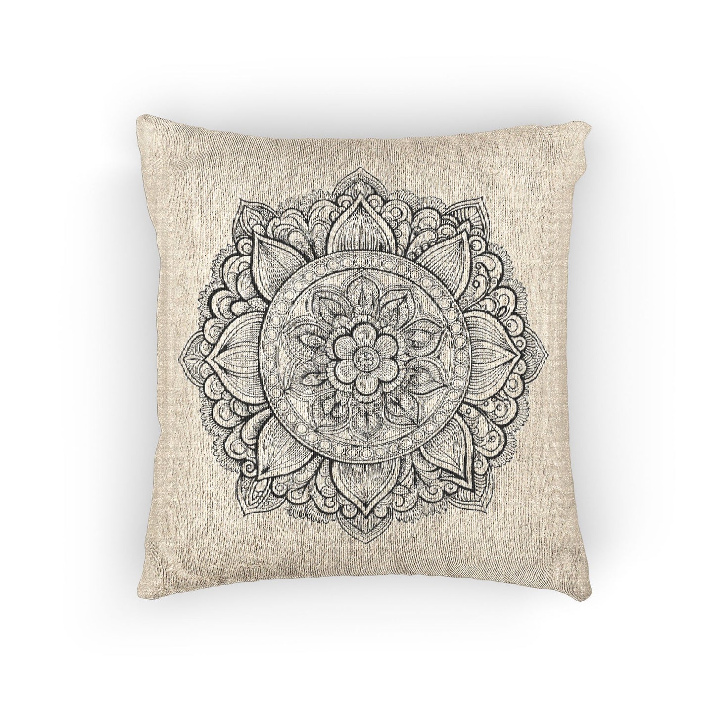 Mandala Woven Pillow - Cozy Home Decor, Bohemian Accent, Meditation Gift, Unique Living Room Cushion, Stylish Bedroom Accessory