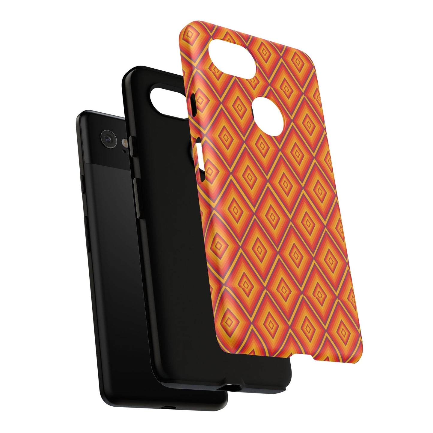 Geometric Phone Case, Tough Cases for Protection, Stylish Smartphone Cover, Vibrant Patterned Phone Accessory, Unique Gift Idea, [...]
