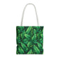Tropical Leaf Tote Bag, Eco-Friendly Shopping Bag, Beach Day Essential, Vacation Accessory, Summer Gift Idea