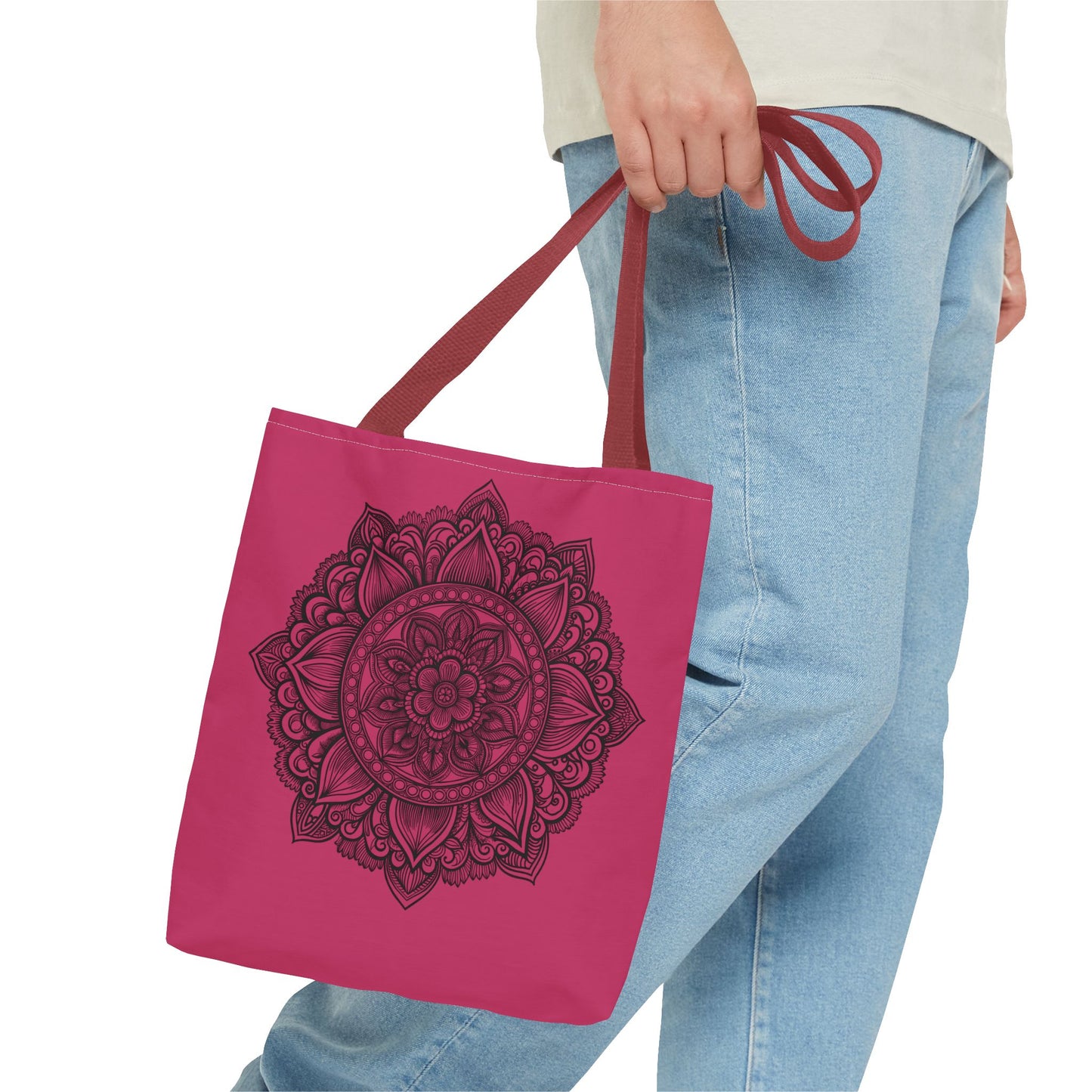 Mandala Tote Bag, Bohemian Style Bag, Eco-Friendly Shopping Bag, Gift for Her, Yoga Lover Tote