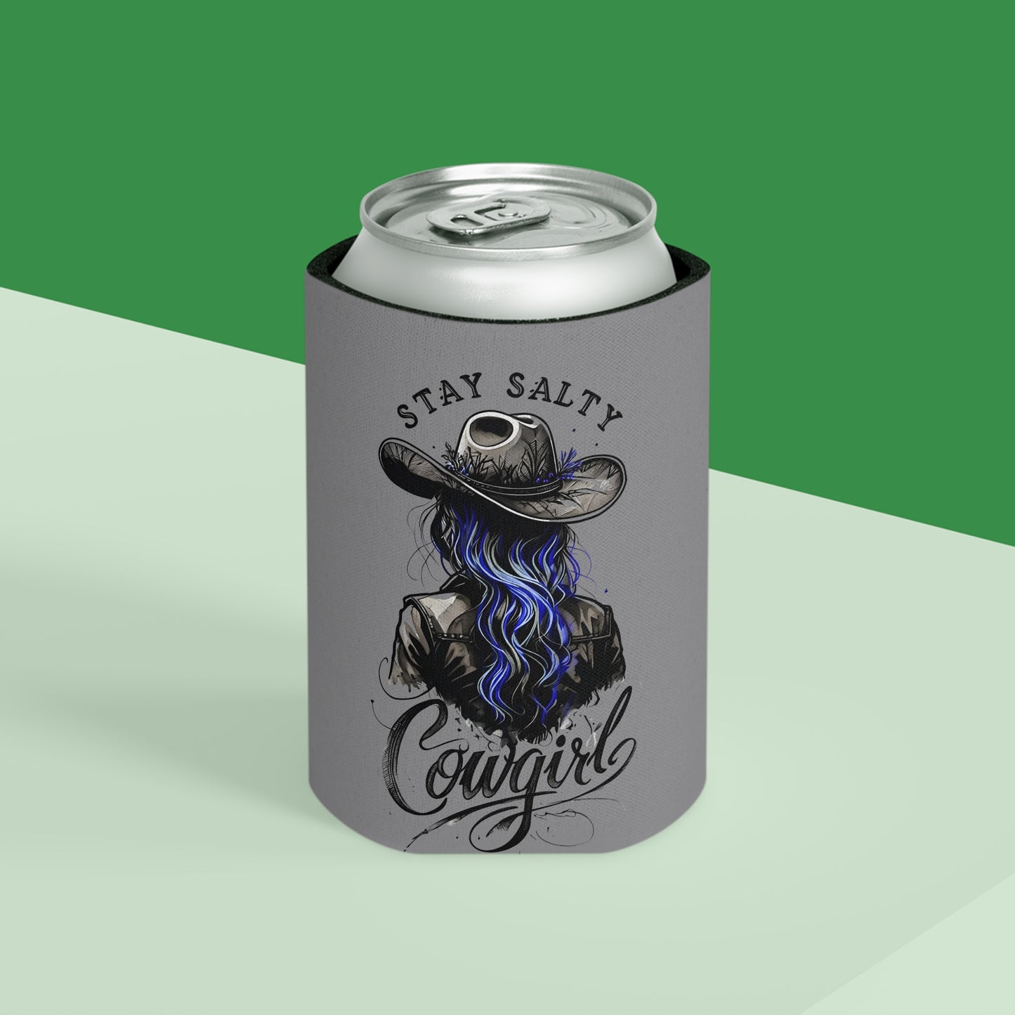 Stay Salty Cowgirl Can Cooler, Western Beverage Holder, Gift for Cowgirls, Outdoor Party Accessory, Summer BBQ Essential, Country [...]