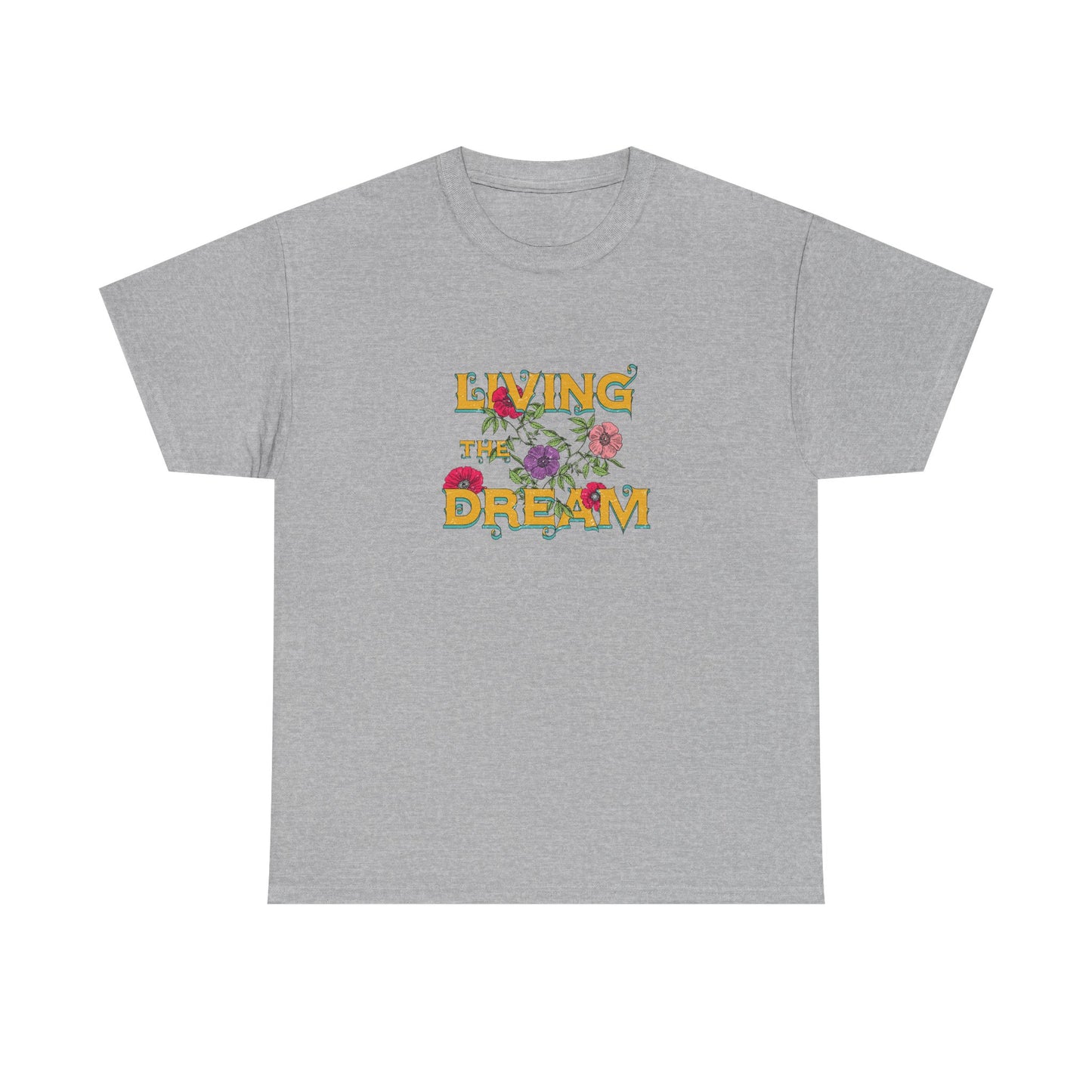 Living the Dream Floral Tee, Unisex Cotton T-Shirt, Inspirational Gift, Casual Everyday Wear, Flower Graphic Shirt, Summer Wardrobe [...]