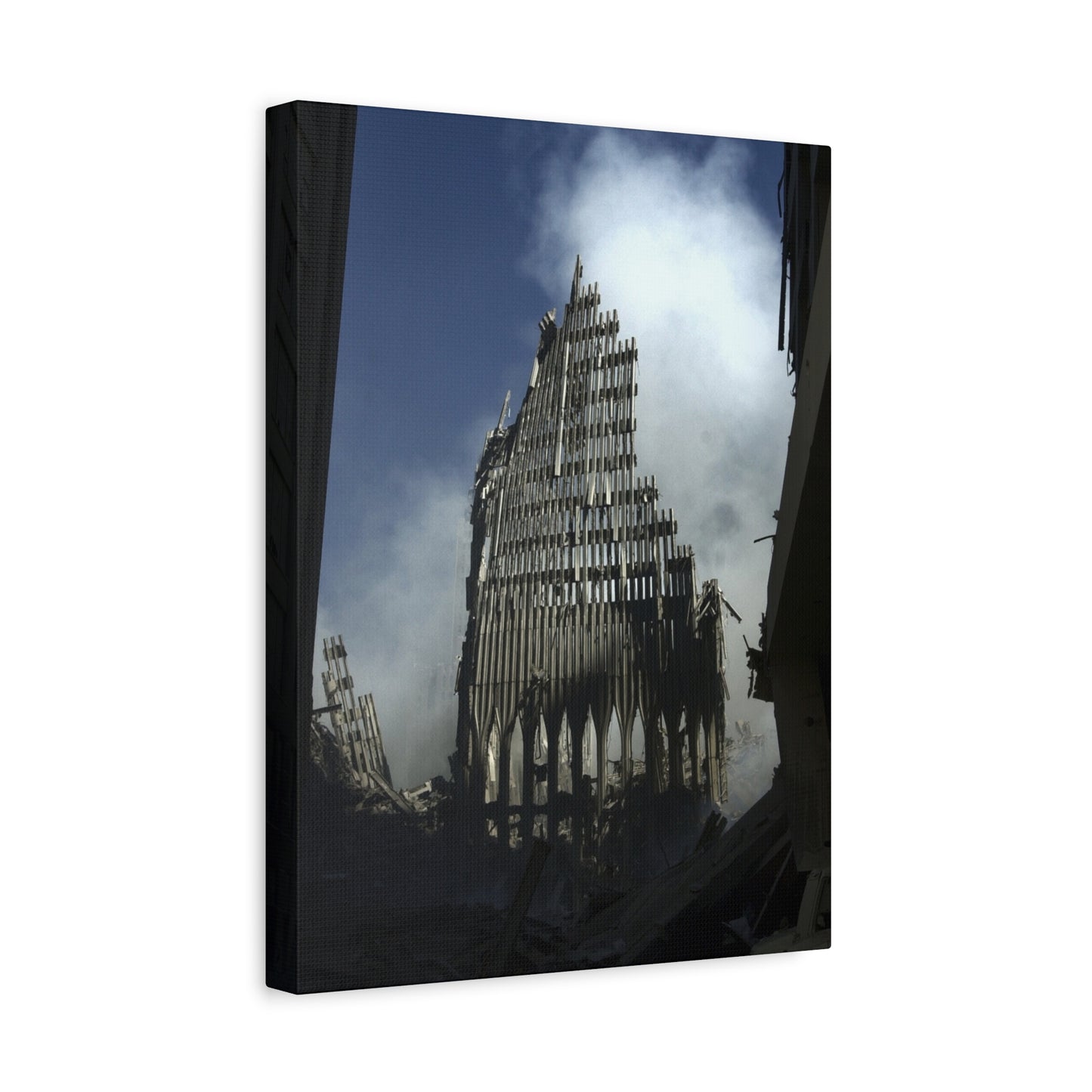 Matte Stretched Canvas - Ruined Cathedral Architectural Print