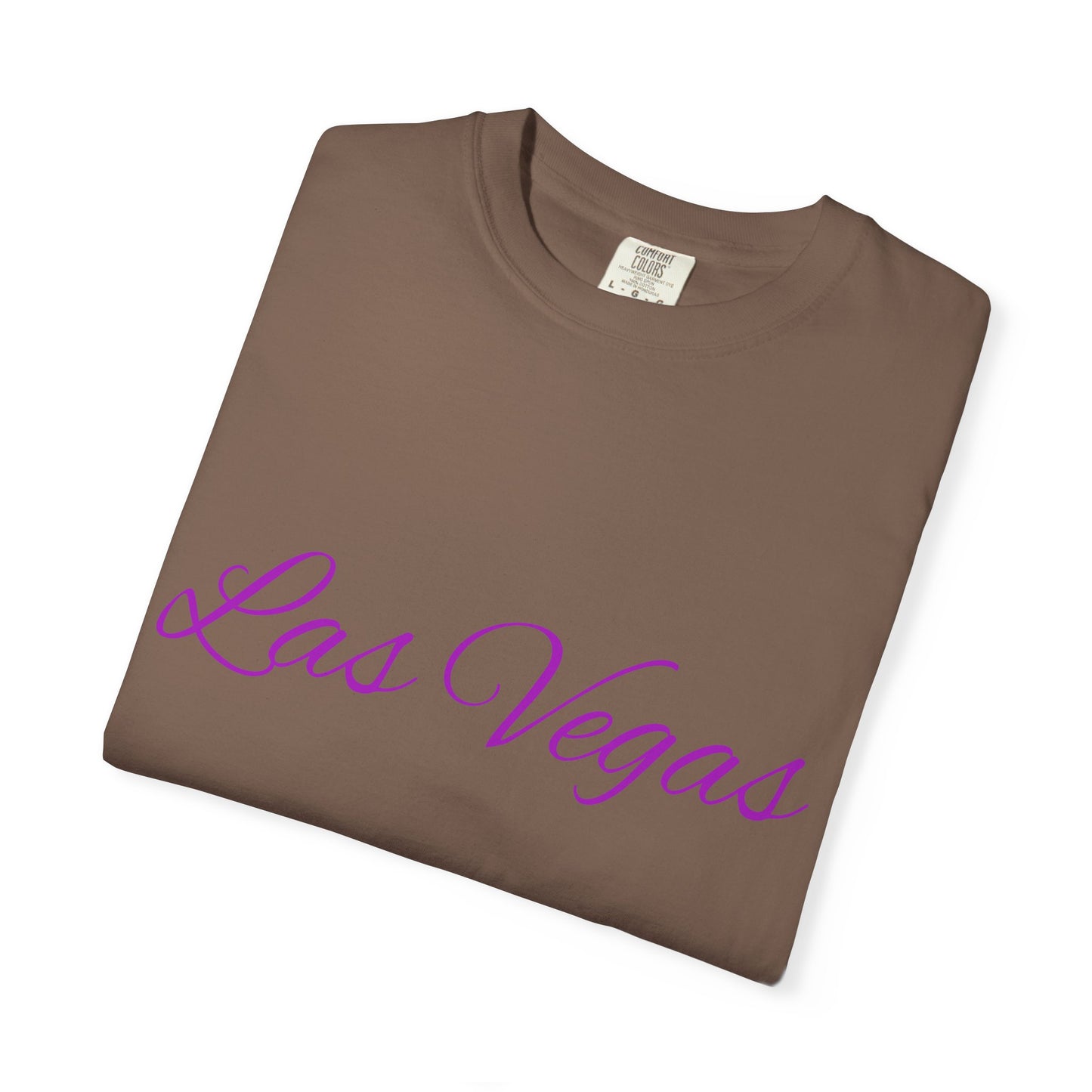 Las Vegas Floral Unisex Garment-Dyed T-Shirt | Vacation Tee, Travel Shirt, Summer Outfit, Gift for Travelers, Retro Las Vegas Design