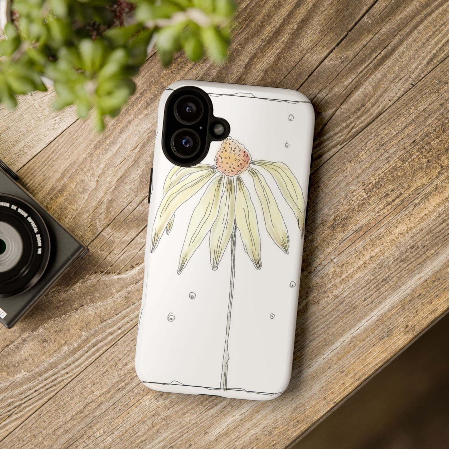 Flower Phone Case with Delicate Design, Tough Phone Cover, Nature Lover Gift, Floral Tech Accessory, Stylish Phone Protection