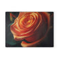 Elegant Rose Glass Cutting Board - Kitchen Decor, Wedding Gift, Floral Design, Home Cooking, Gift for Her