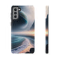 Galaxy Ocean Phone Case — Surreal Planet Beach Tough Case