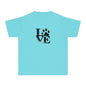 Youth Love Paw Tee - Perfect for Pet Lovers, Gifts for Kids, Animal Lovers, Birthday or Holiday Gift, Cute Casual Wear
