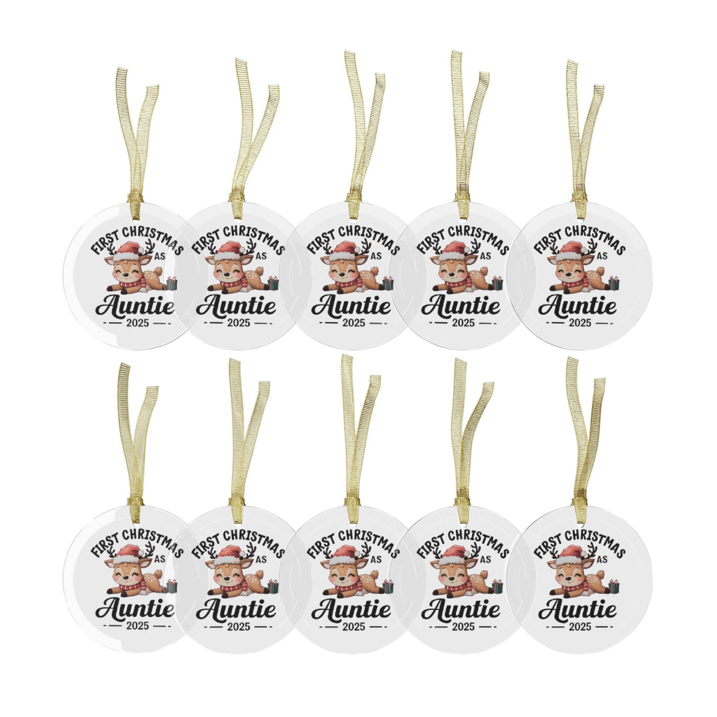 Glass Ornaments - Aunt