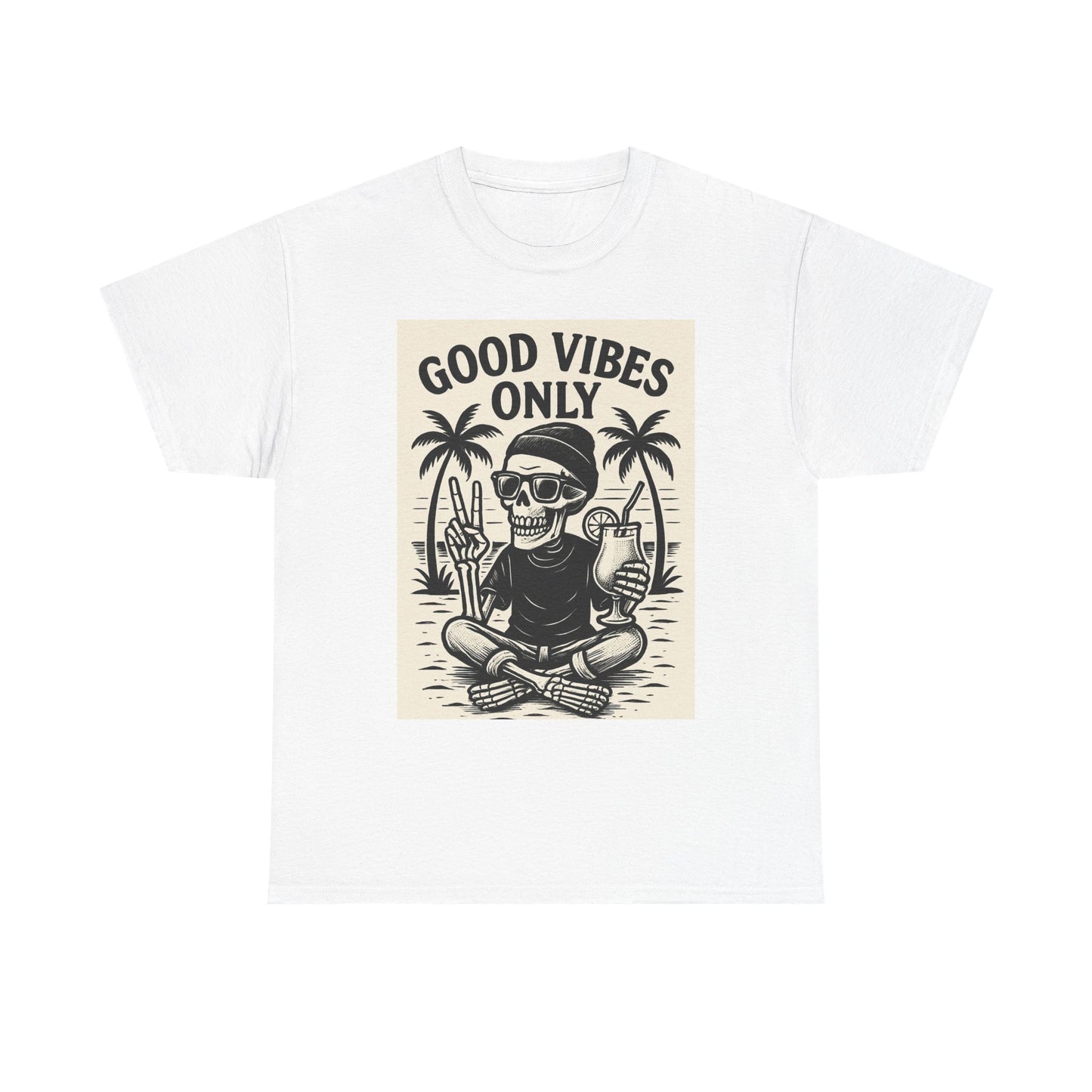 Good Vibes Unisex Tee - Positive Energy Shirt, Relaxed Fit T-Shirt, Casual Summer Wear, Gift for Friends, Everyday Wear