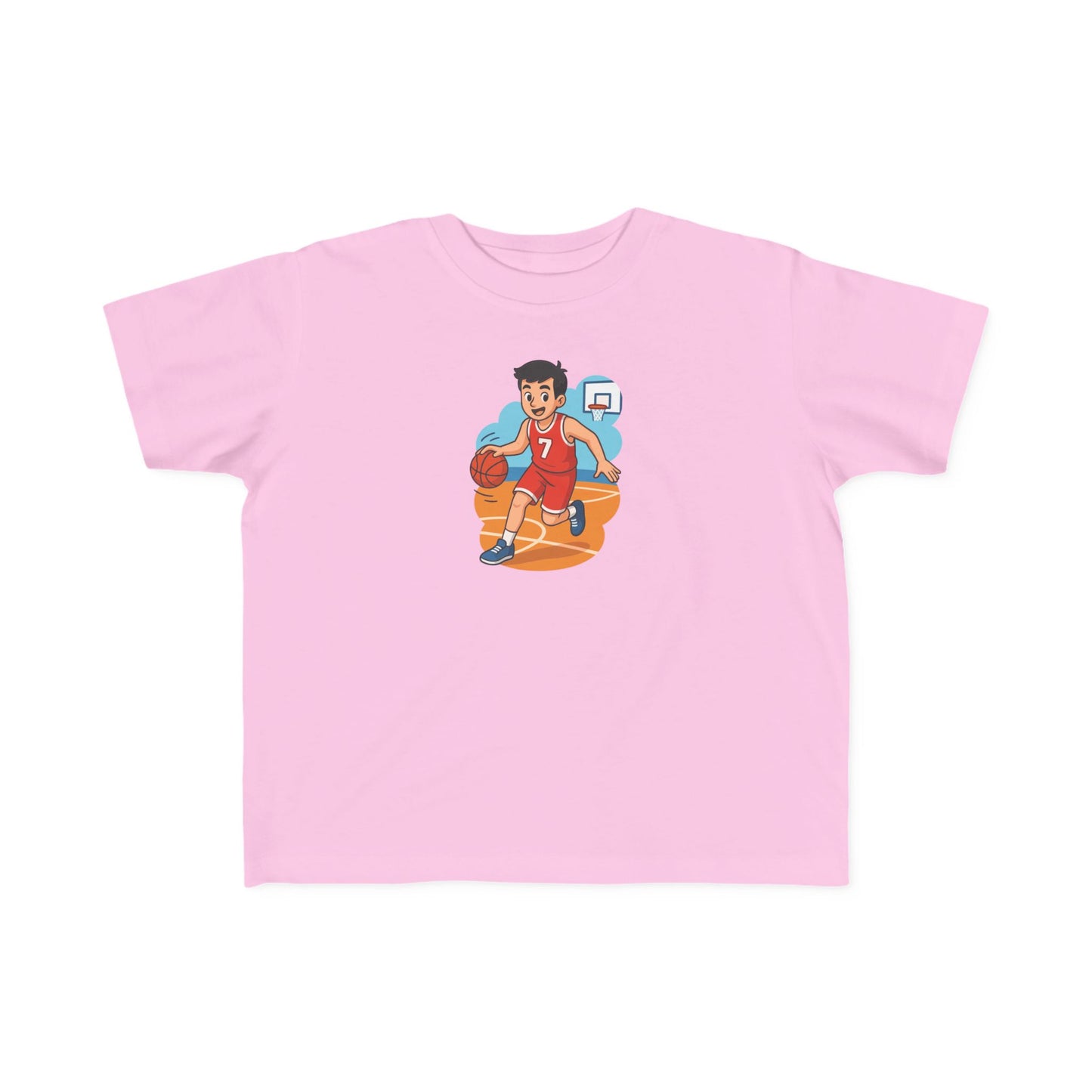 Toddler Basketball Tee, Fun Kids Graphic Shirt, Cute Toddler Sportswear, Toddler Birthday Gift, Playful Youth T-Shirt