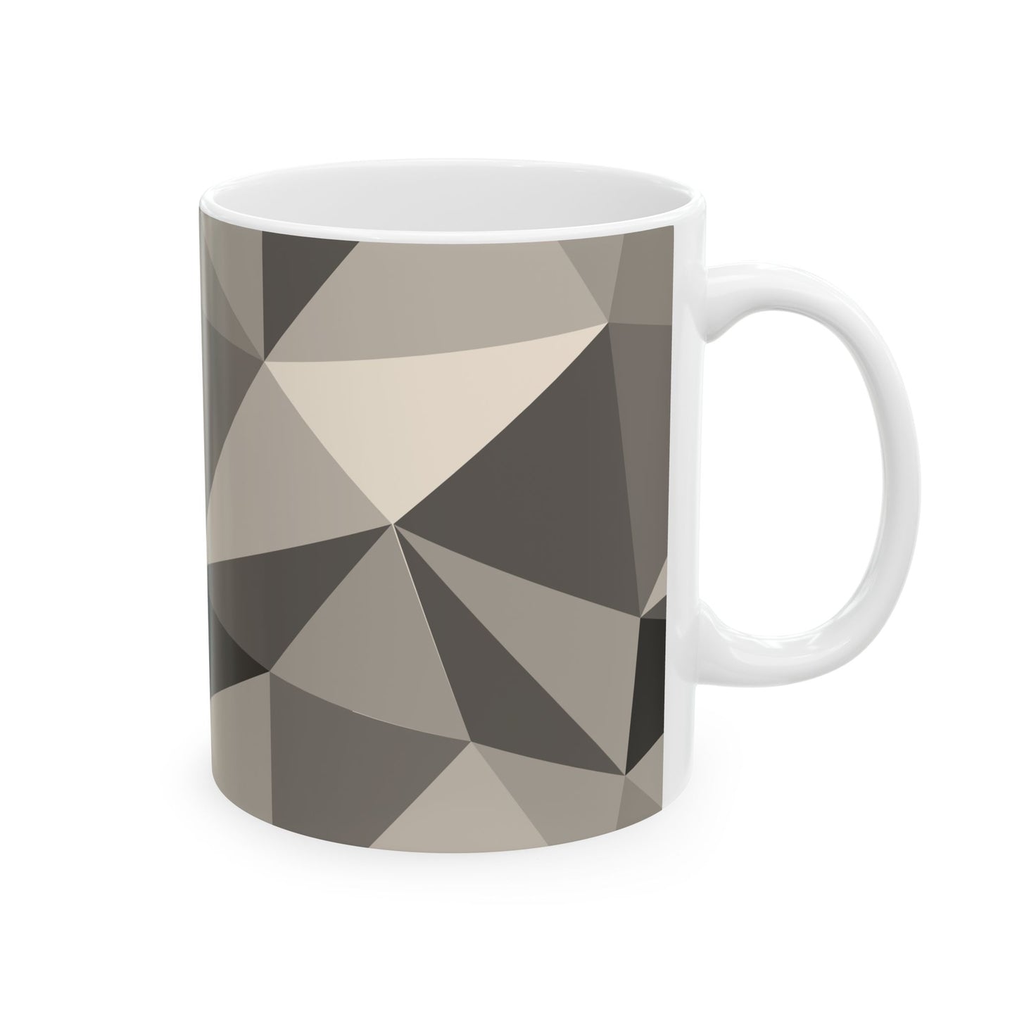 Geometric Pattern Ceramic Mug, Modern Home Decor, Coffee Lover Gift, Minimalist Kitchen Accessory, Unique Drinkware