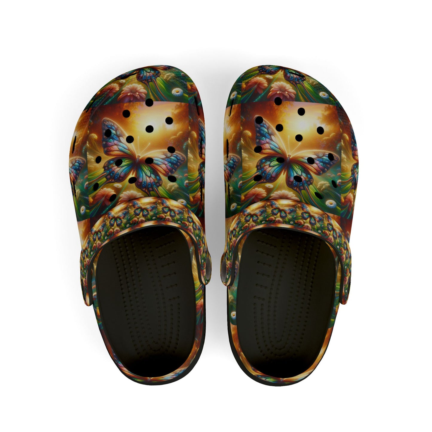 Colorful Butterfly Clogs for Kids - Fun Summer Footwear, Garden Play Shoes, Gift for Children, Holiday Essentials, Everyday Comfort