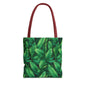 Tropical Leaf Tote Bag, Eco-Friendly Shopping Bag, Beach Day Essential, Vacation Accessory, Summer Gift Idea