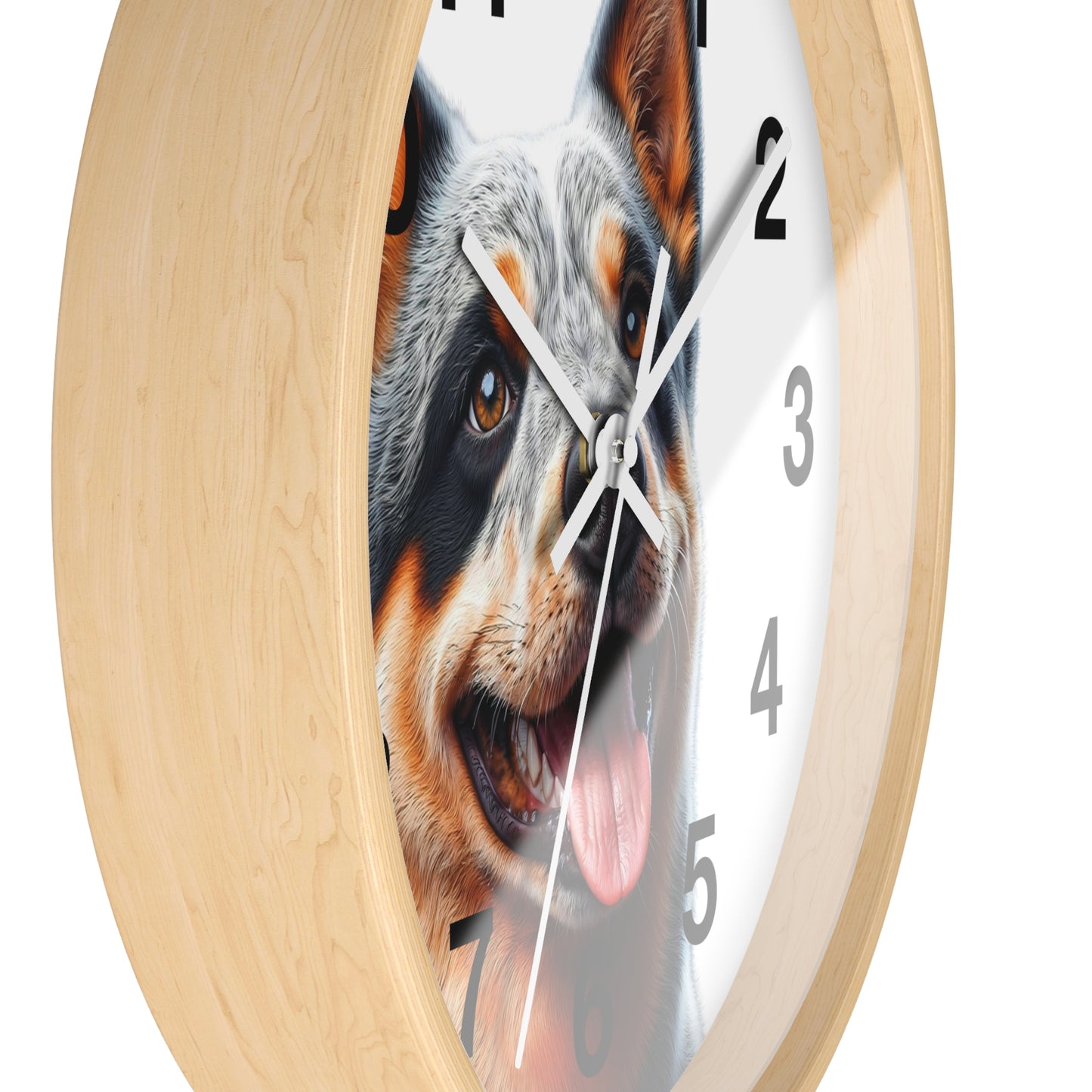 Australian Cattle Dog Wall Clock — Happy Blue Heeler Pet Decor