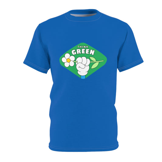 Eco-Conscious Unisex Tee, Think Green T-Shirt, Sustainable Fashion Top, Nature Lover Gift, Earth Day Apparel