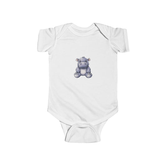 Cute Hippo Infant Bodysuit, Baby Shower Gift, Toddler Outfit, Newborn Apparel, Cute Animal Wear, Infant Clothing