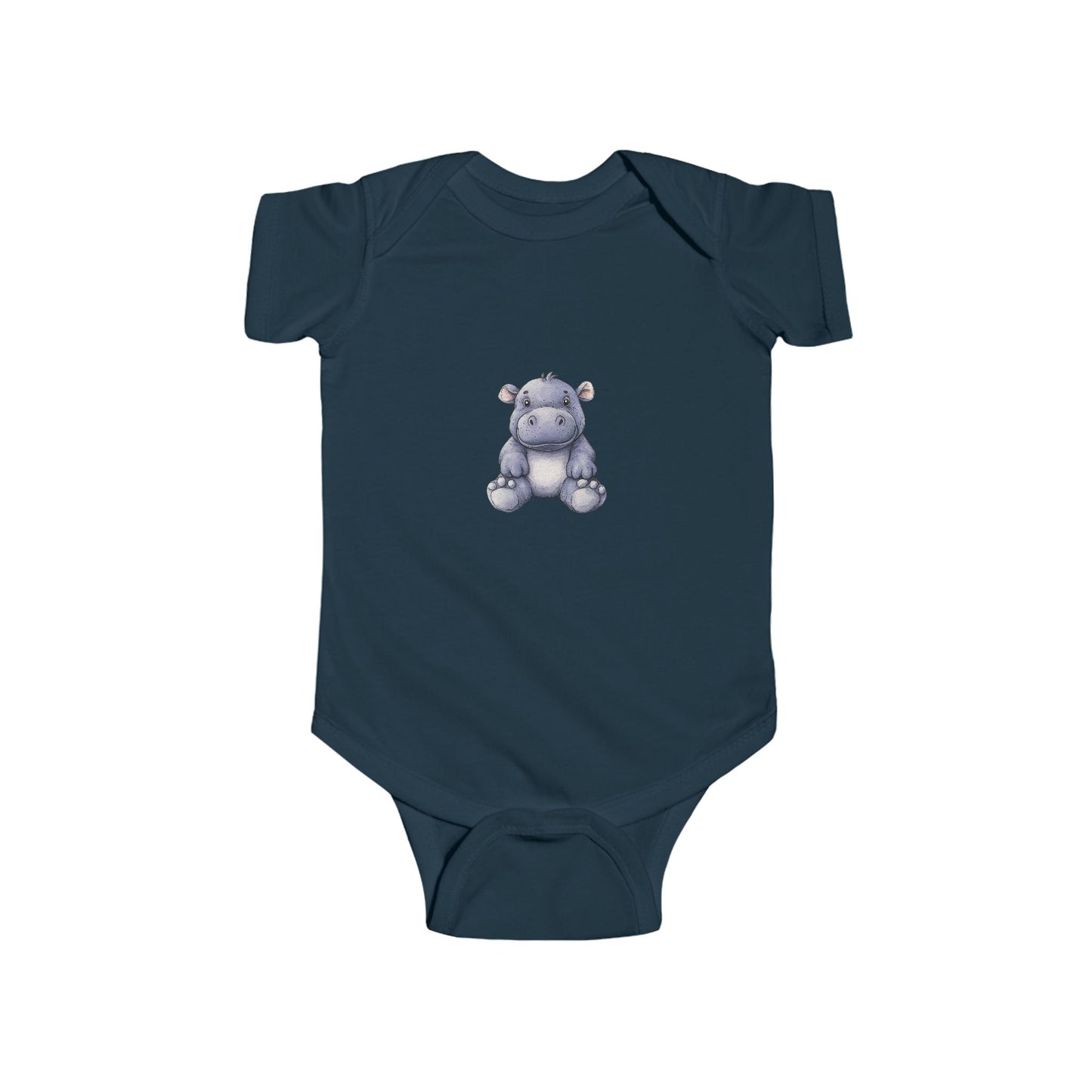 Cute Hippo Infant Bodysuit, Baby Shower Gift, Toddler Outfit, Newborn Apparel, Cute Animal Wear, Infant Clothing