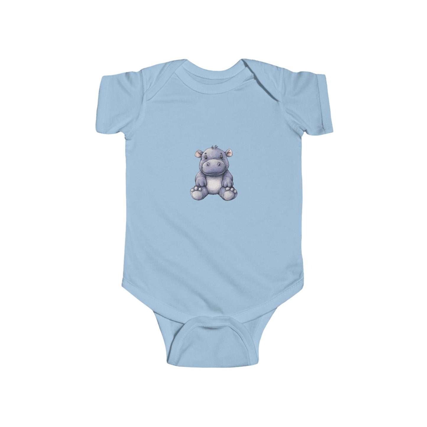 Cute Hippo Infant Bodysuit, Baby Shower Gift, Toddler Outfit, Newborn Apparel, Cute Animal Wear, Infant Clothing