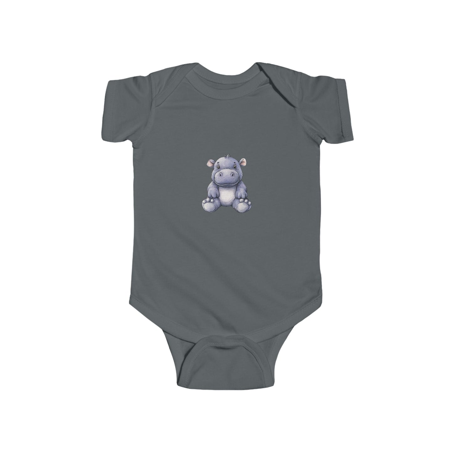 Cute Hippo Infant Bodysuit, Baby Shower Gift, Toddler Outfit, Newborn Apparel, Cute Animal Wear, Infant Clothing