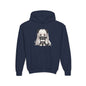 Cute Anime Girl & Puppy Youth Hoodie — Kawaii Kids Pullover for Anime Fans