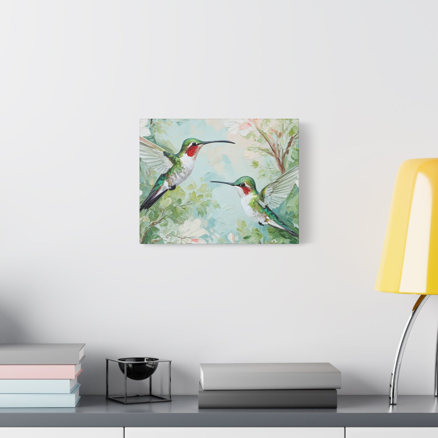 Hummingbird Canvas Wall Art — Stretched Matte Nature Print