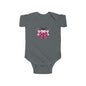 Cute Pink Ladybug Infant Bodysuit – Baby Girl Onesie with Heart Dots