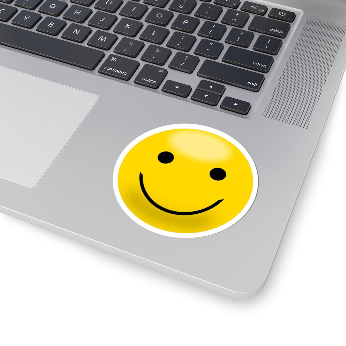 Cheerful Smile Kiss-Cut Stickers, Fun Decals for Laptops, Journals, Gift Wrap, Party Favors, Positive Vibes