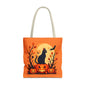 Halloween Cat Tote Bag | Spooky Halloween Accessory, Trick or Treat, Gift for Cat Lovers, Fall Fashion Must-Have, Pumpkin Decor