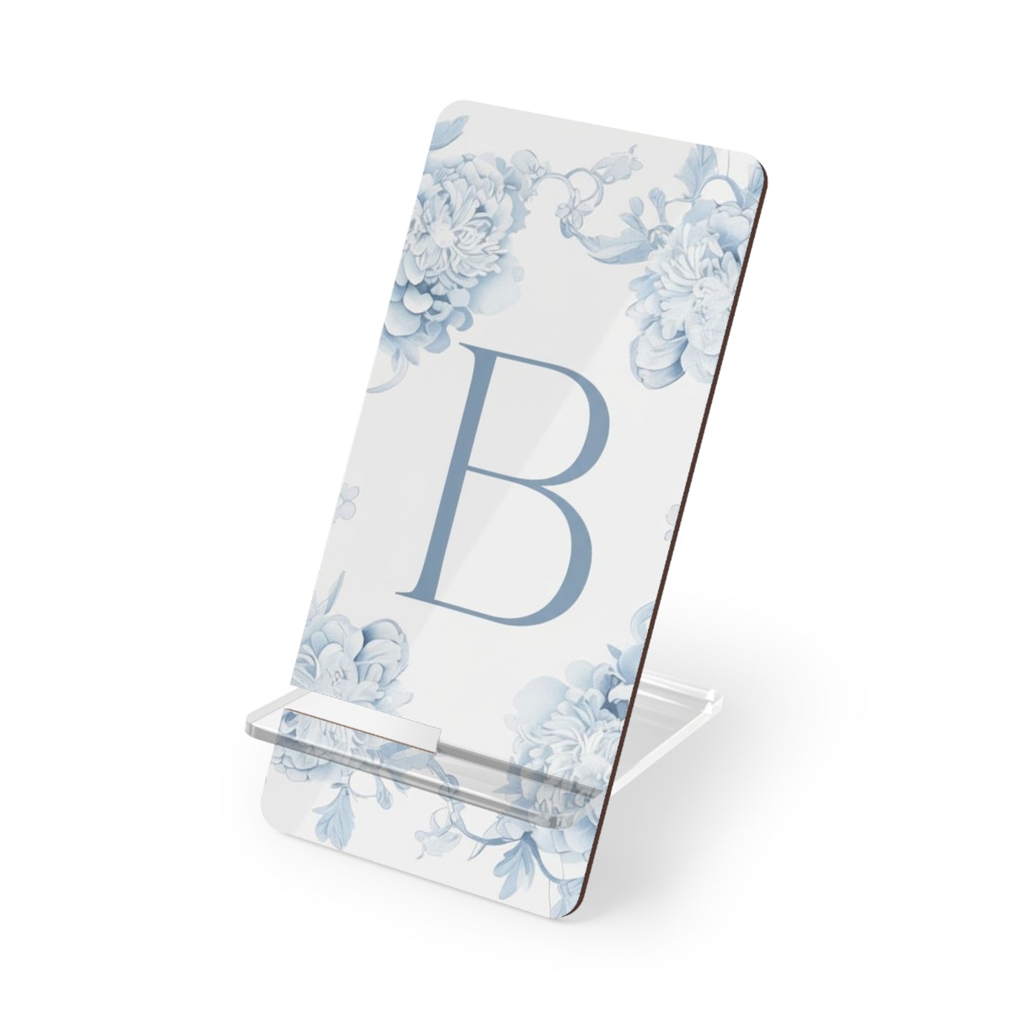 Elegant Smartphone Display Stand, Floral Phone Holder, Personalized Desk Organizer, Cute Gift for Her, Home Office Decor