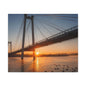 Sunrise Bridge Canvas Wall Art — Matte Stretched Canvas