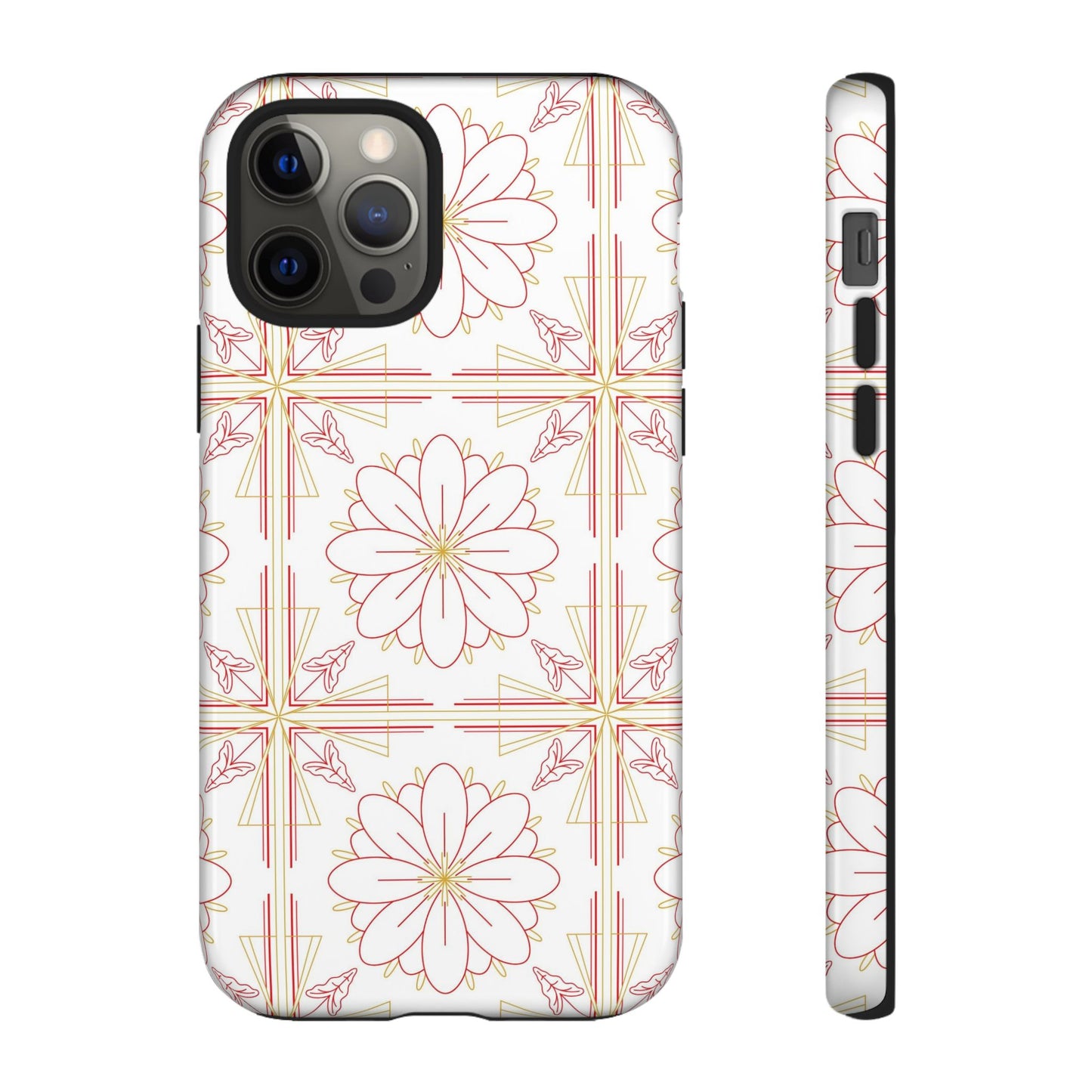 Floral Pattern Phone Case - Stylish Tough Case, Flower Design, Cute Mobile Cover, Phone Accessory, Gift for Her, Spring Style