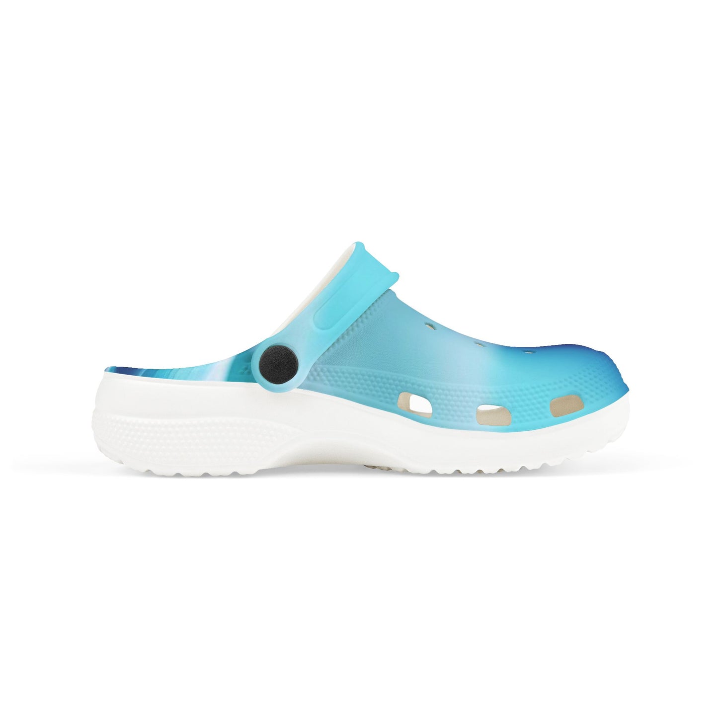 Kids Blue Ombre EVA Foam Clogs – Lightweight Water & Pool Shoes