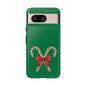 Candy Cane Phone Case: Holiday Spirit, Festive Gift, Cute Accessories, Christmas Decor, Seasonal Style