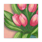 Matte Canvas, Stretched, 1.25" Tulips