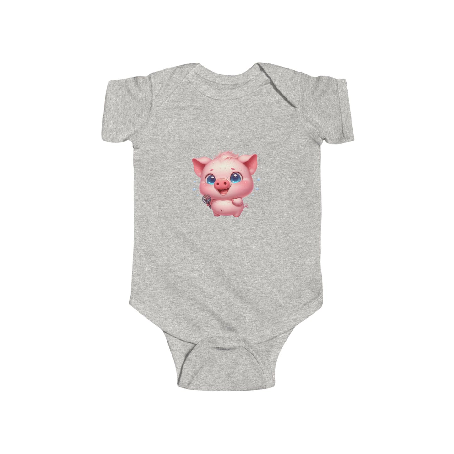 Adorable Piglet Baby Bodysuit | Infant Outfit, Cute Baby Clothing, Gift for New Parents, Baby Shower Gift, Animal Lover Apparel