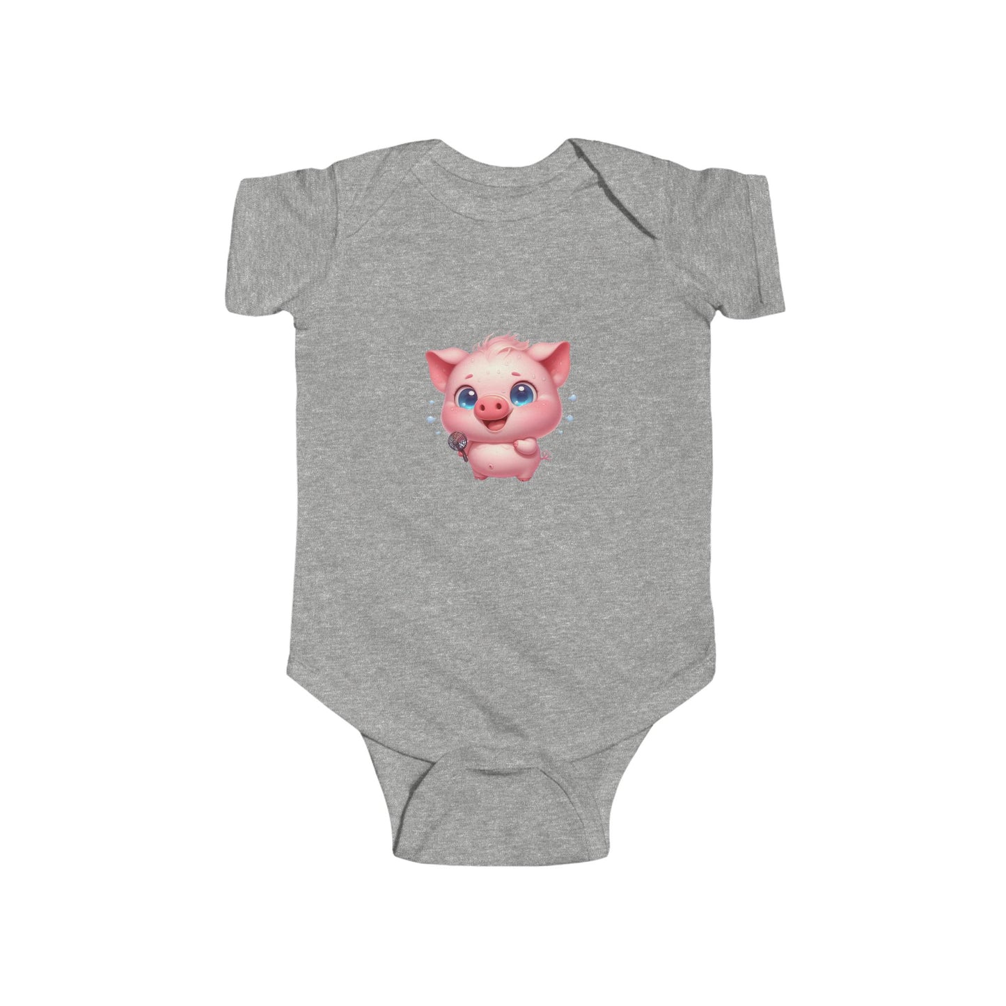 Adorable Piglet Baby Bodysuit | Infant Outfit, Cute Baby Clothing, Gift for New Parents, Baby Shower Gift, Animal Lover Apparel