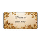 Gold Floral Desk Mat — Customizable Elegant Mouse Pad with "Print it your way" Design