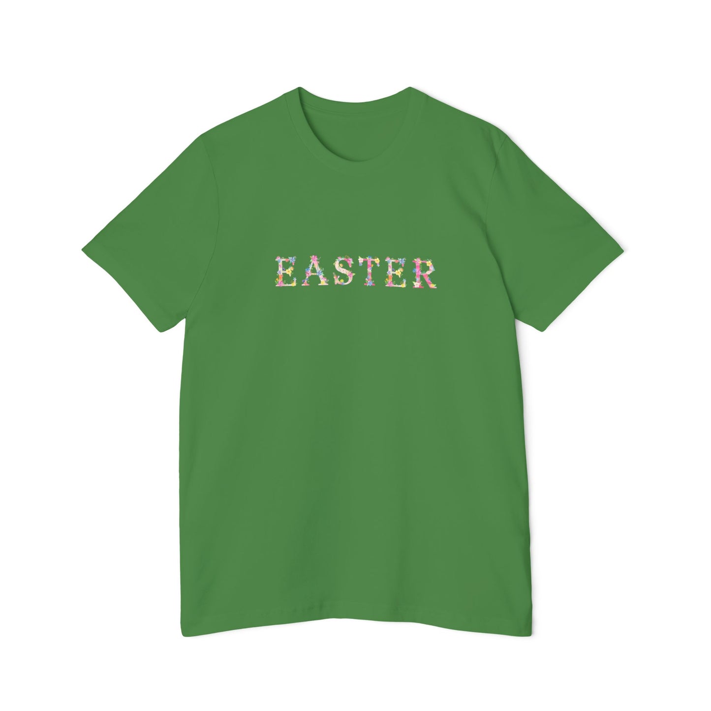 Easter Floral T-Shirt, Spring Tee, Unisex Jersey Shirt, Holiday Apparel, Spring Celebration Top
