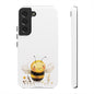 Bee Phone Case, Cute Bee Design, Tough Phone Cover, Gift for Nature Lovers, Floral Bee Mobile Case, Bee-themed Accessory