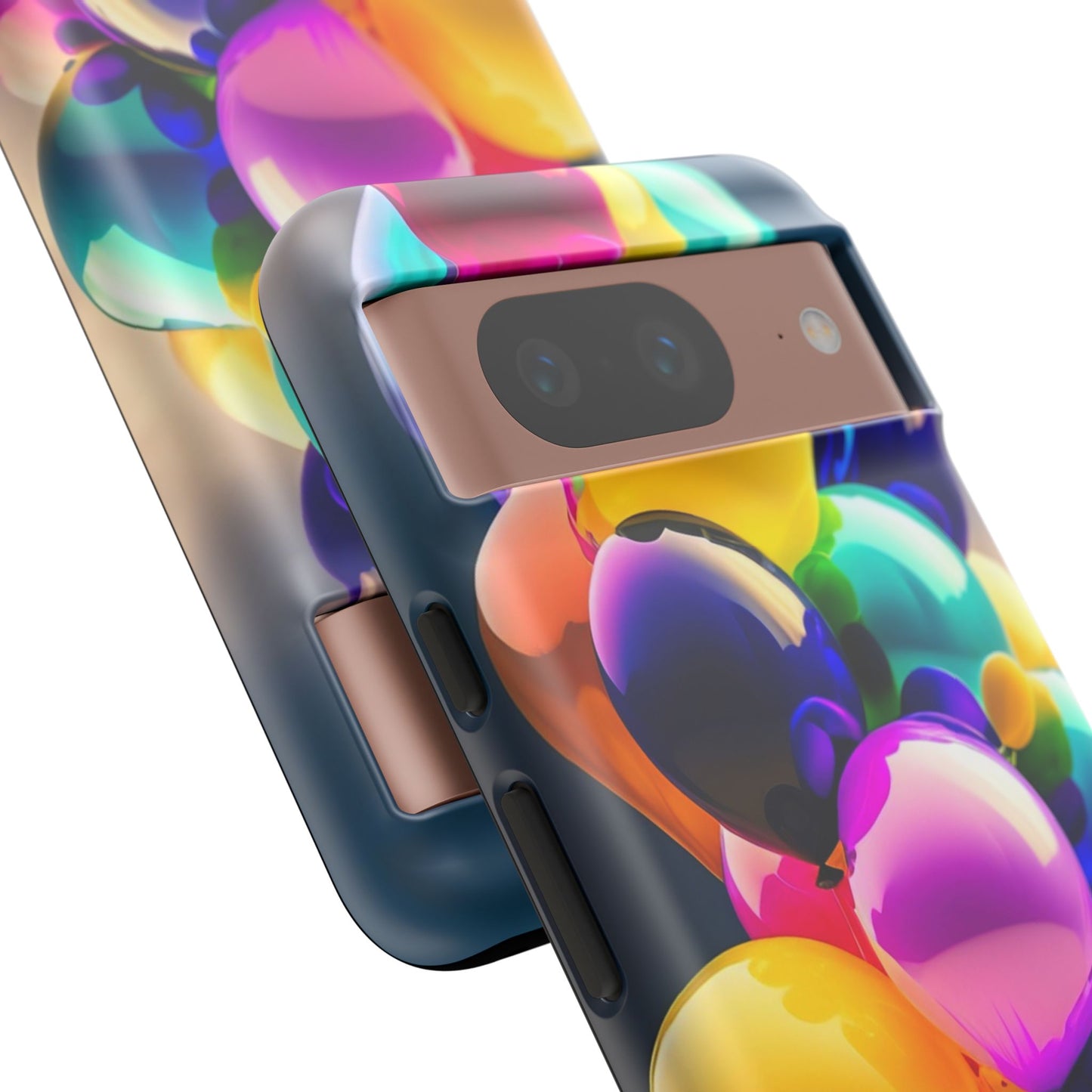 Colorful Balloon Tough Phone Case — Vibrant Party Balloons Protective Cover