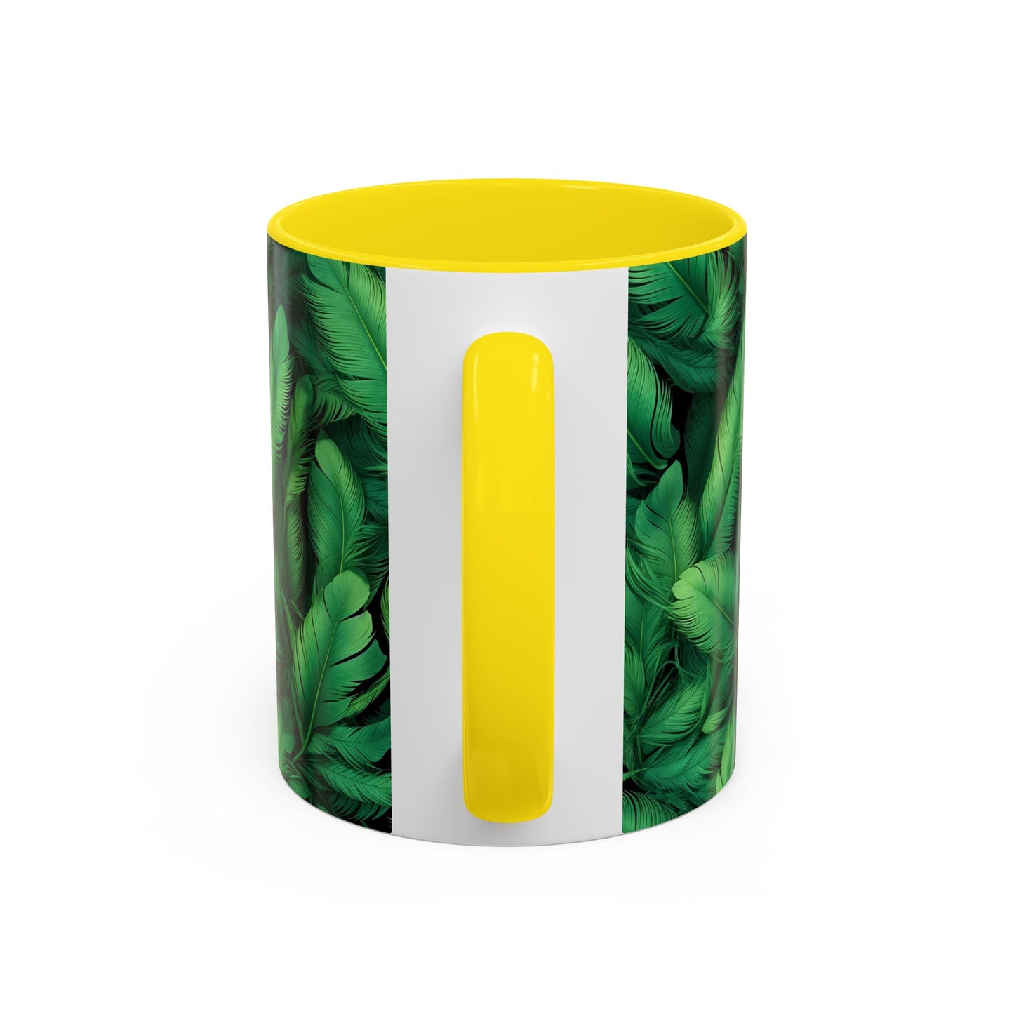 Tropical Leaf Coffee Mug - Green Botanical Drinkware, Ideal Gift for Nature Lovers, Home Decor, Tropical Theme, Eco-Friendly Beverage