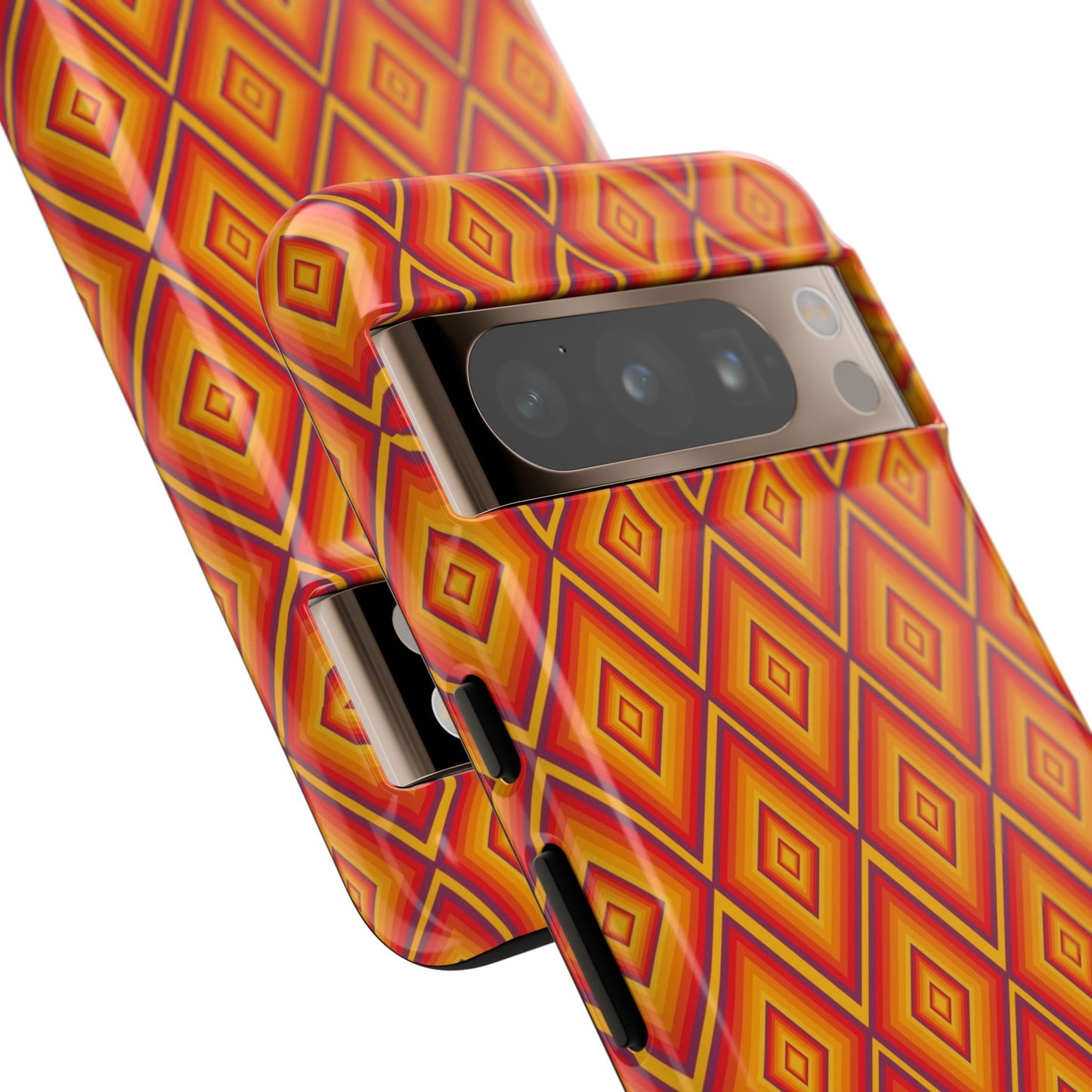 Geometric Phone Case, Tough Cases for Protection, Stylish Smartphone Cover, Vibrant Patterned Phone Accessory, Unique Gift Idea, [...]