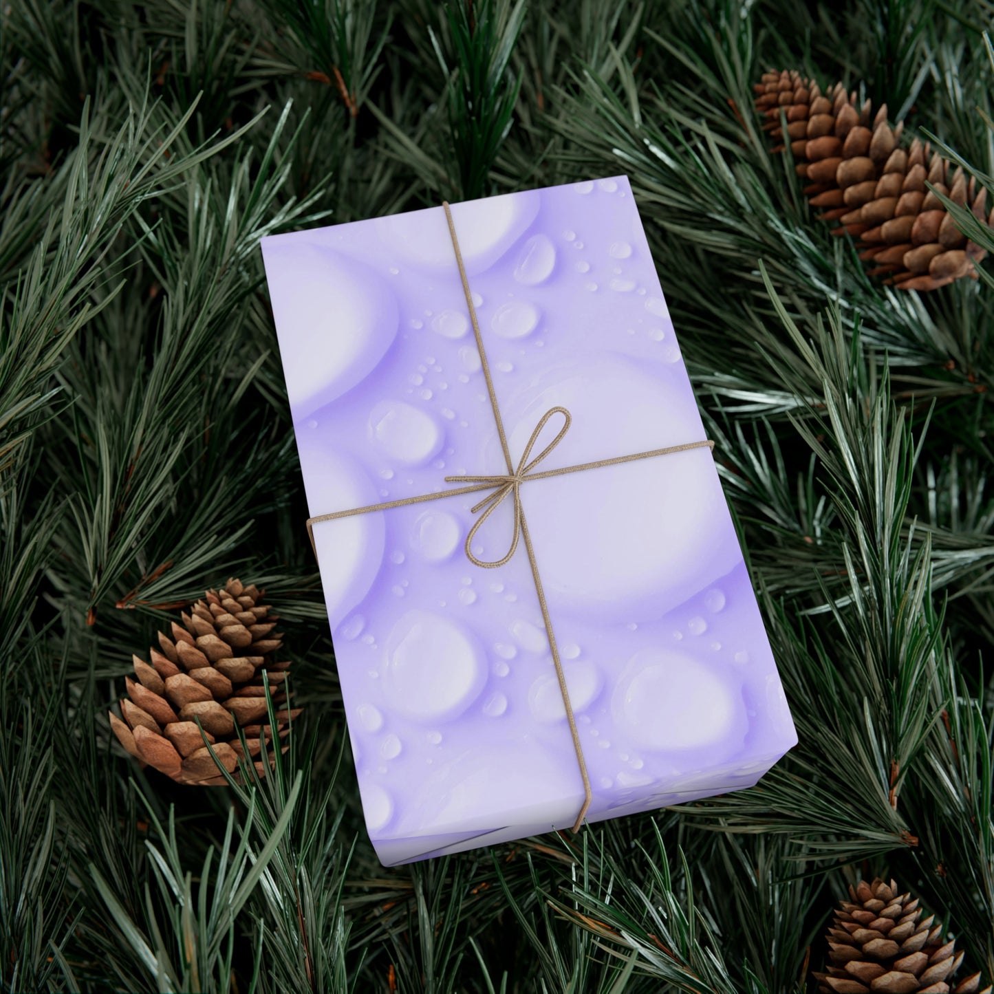 Elegant Purple Bubble Gift Wrap Papers