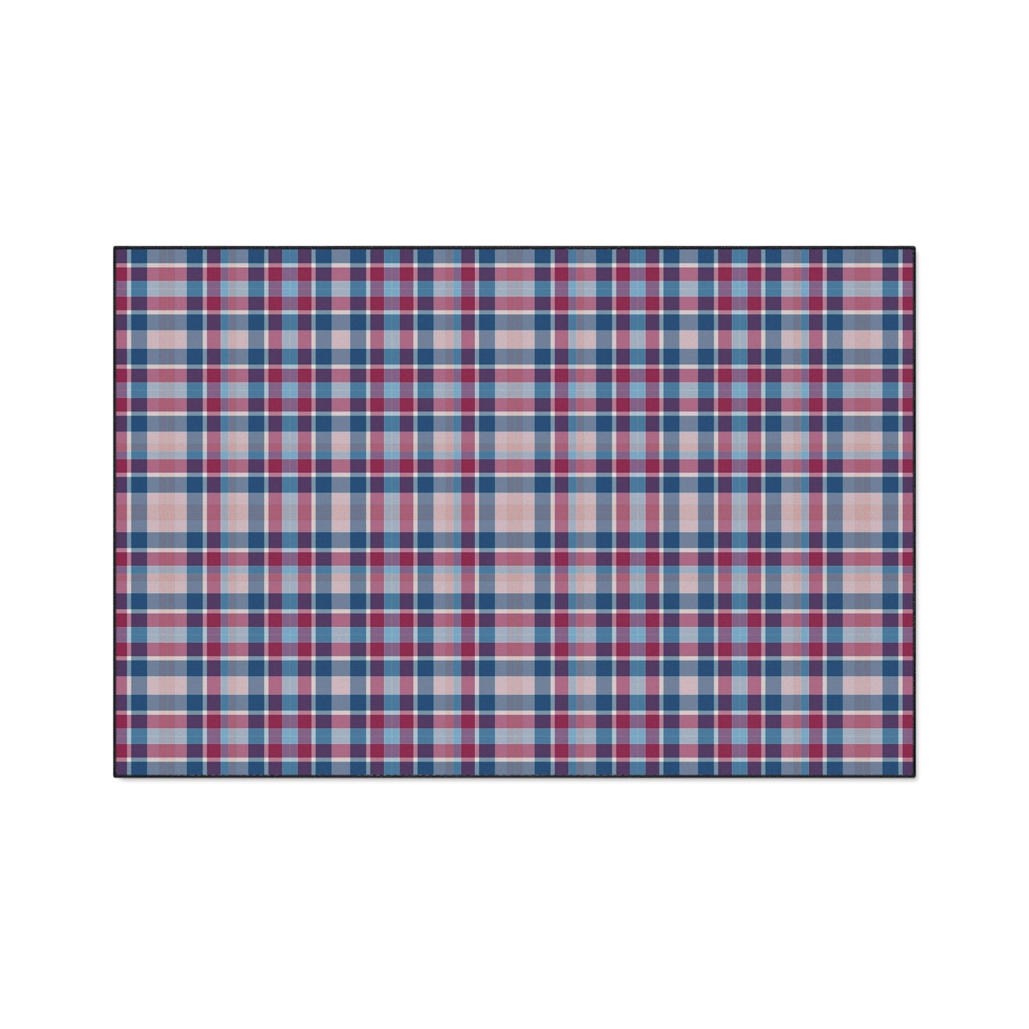 Plaid Heavy-Duty Floor Mat — Durable Non-Slip Rug for Entryway & Garage