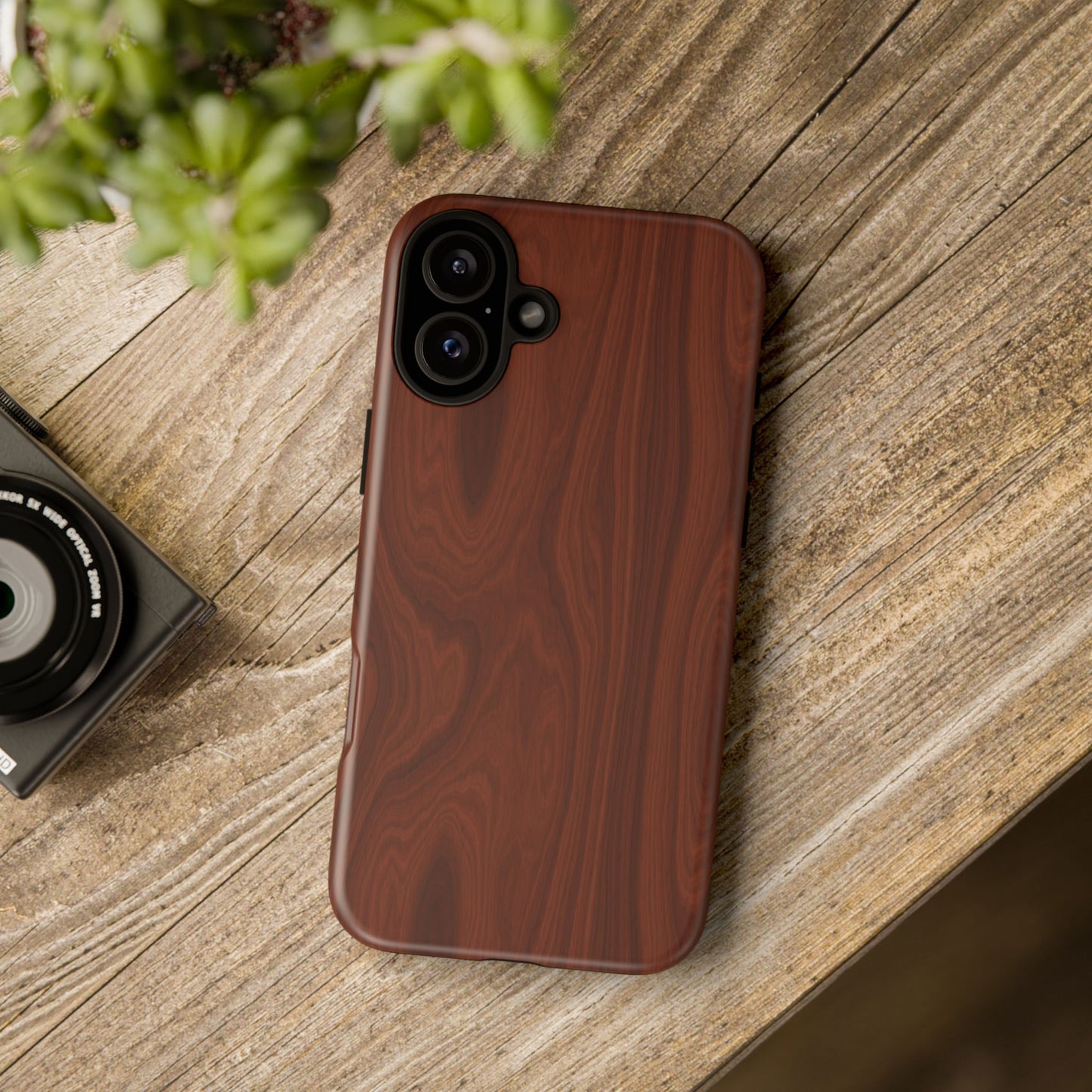 Wood Grain Phone Case, Stylish Tough Cases, Nature-Inspired Protective Cover, Unique Gifts for Him and Her, Eco-Friendly Tech Accessory