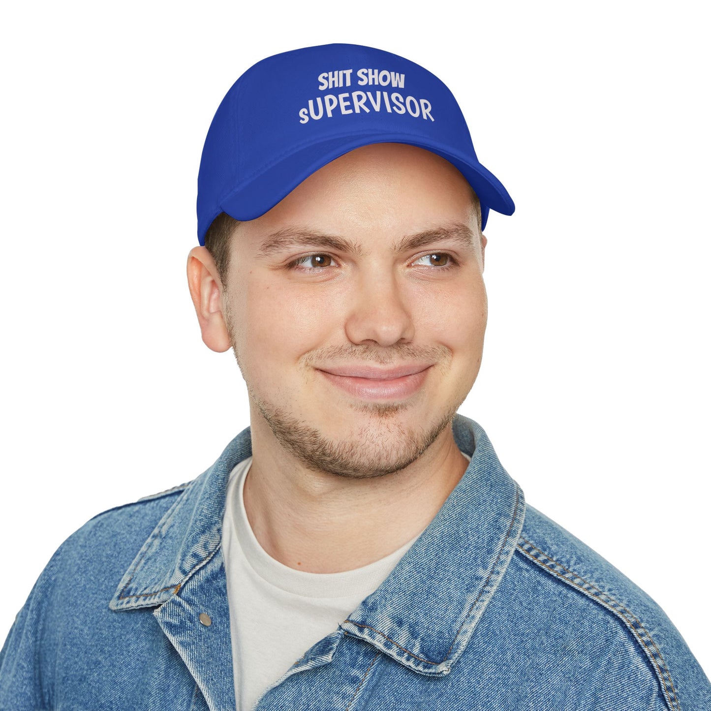 Low Profile Baseball Cap — "Shit Show Supervisor" Embroidered Funny Dad Hat